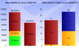 BLOC RÉSULTATS VERSUS LES OBJECTIFS PORTES INDIVIDUELLEMENT SUR LES ORGANISATIONS