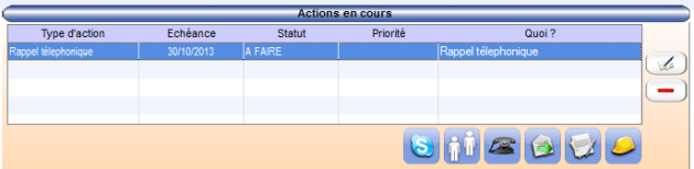 Zoom Actions en cours