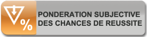 Icône Paramétrage : Pondération subjective