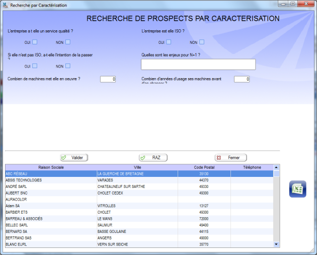 Recherche par la caractérisation